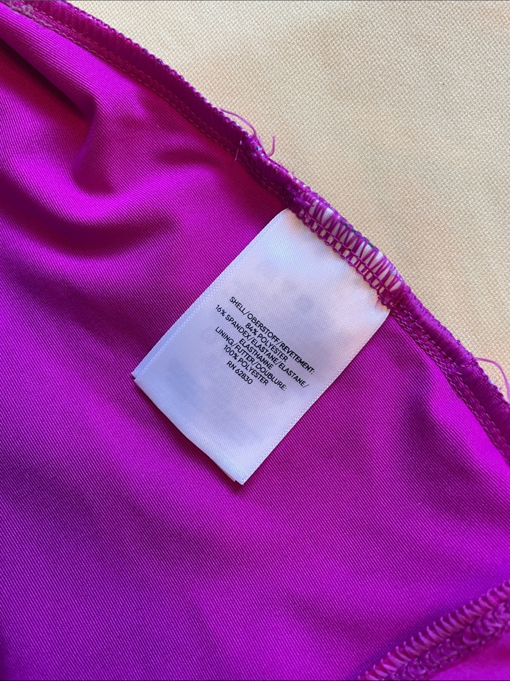 Lands' End Purple colorful mosaic butterfly Rash Guard & bikini bottom - Picture 6 of 12